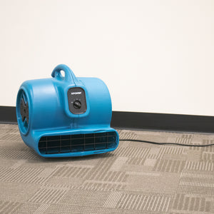 XPOWER P-800H 3/4 HP 3200 CFM 3 Speed Air Mover, Carpet Dryer, Floor Fan, Blower with Telescopic Handle and Wheels