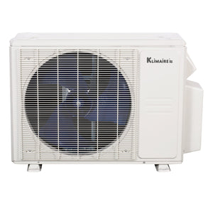 2-Zone Klimaire 20 SEER2 Multi Split Wall Mount Ducted Air Conditioner Heat Pump System 9+12