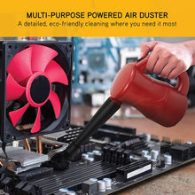 XPOWER A-2S Cyber Duster Multipurpose Powered Air Duster, Canned Air Replacement, Blower, Dryer, and Air Pump - Red