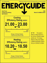 Cooper & Hunter 28000 BTU Tri 3 Zone 9000 9000 12000 Ductless Mini Split Air Conditioner Heat Pump Heater Full Set with 25ft Installation Kits