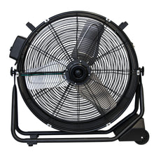 XPOWER FD-630D 1/2 HP 5800 CFM 1.8 Amps Variable Speed Enclosed Brushless DC Motor High Velocity 24” Drum Fan