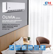 Cooper & Hunter OLIVIA Series Dual Zone 6,000 + 18,000 BTU 24.6 SEER2 Wall Mount Ductless Mini Split A/C and Heater with 16ft Installation Kits