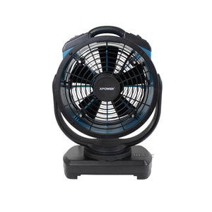 XPOWER FM-88W Multipurpose Oscillating Portable 3 Speed 14" Outdoor Cooling Misting Fan with Built-In Water Pump and Hose