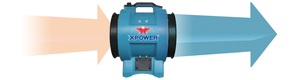 XPOWER X-12 Variable Speed 12" Diameter Industrial Confined Space Ventilator Fan