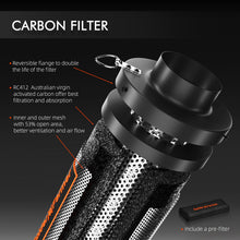 2025 New Spider Farmer 4″ Inline Fan for Indoor Grow 205CFM with GGS Controller, Carbon Filter and Ducting Combo