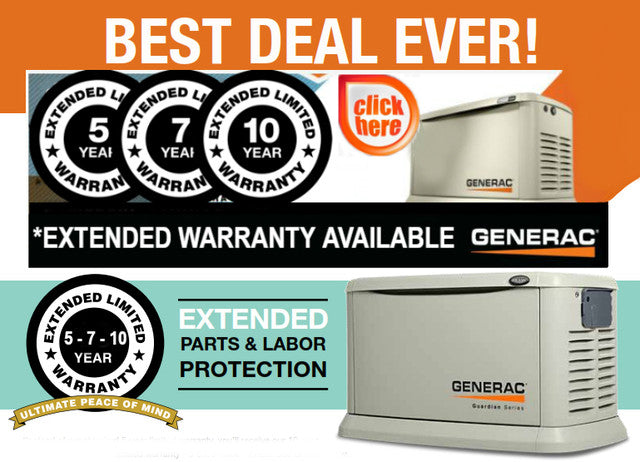 Generac 10 Year Air Cooled Extended Limited Warranty Extension