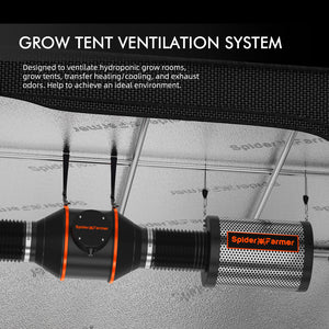 Spider Farmer 4-Inch 205 CFM Inline Fan Kits with Speed Controller Grow Tent Ventilation System