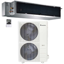 60,000 Btu 17 SEER2 Klimaire Light Commercial High Static Ducted Recessed Mini-split Inverter Air Conditioner Heat Pump System 220V