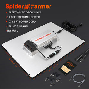 2025 Spider Farmer® SF7000 650W LED Grow Light – Free GGS Smart Control Kit
