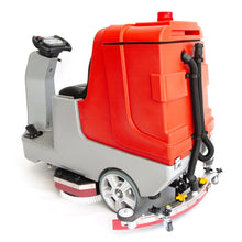 SANITMAX SM860 Ride-On Commercial Floor Scrubber Dryer Machine, 34" Dual Brushes, 37-Gal Sewage Tank, 80,000 Sq ft/H Cleaning Efficiency