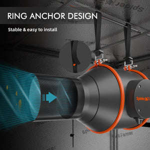 2025 Spider Farmer 4x4X6.5 Complete Grow Tent Kit丨SF4000 301H EVO Full Spectrum LED Grow Light丨6” Clip Fan丨6” Ventilation System with Speed Controller
