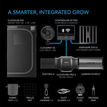 AC Infinity Advance Grow Tent System Pro 4X4, 4-Plant Kit, WiFi-Integrated Controls to Automate Ventilation, Circulation, Full Spectrum LM301H EVO LED Grow Light