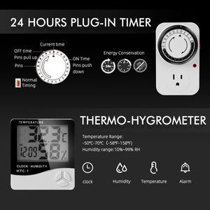 Spider Farmer 4-Inch 205 CFM Inline Fan Kits with Speed Controller Grow Tent Ventilation System