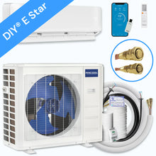 MRCOOL DIY 5th Gen E Star 12,000 BTU Single Zone Mini Split Complete System 115V with 25 ft. DIY Quick Connect Line Set and DIYPRO Cable, DIY-12-HP-WM-115D25-O