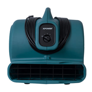 XPOWER P-630 1/2 HP 2980 CFM 3 Speed Air Mover, Carpet Dryer, Floor Fan, Blower