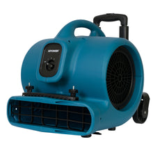 XPOWER P-630HC 1/2 HP 2980 CFM Air Mover, Dryer, Fan, Blower with Telescopic Handle, Wheels, Carpet Clamp