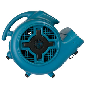 XPOWER P-830H 1 HP 3600 CFM 3 Speed Air Mover, Carpet Dryer, Floor Fan, Blower with Telescopic Handle and Wheels