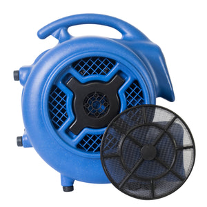 XPOWER X-800TF 3/4 HP 3200 CFM 3 Speed Air Mover, Floor Fan, Dryer, Blower with Timer and Filter Kit