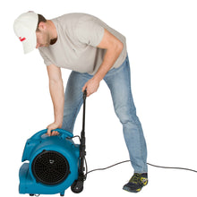 XPOWER X-830H 1 HP Air Mover, Carpet Dryer, Floor Fan, Blower with Telescopic Handle and Wheels