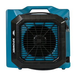 XPOWER XL-730A 1/3 HP 1150 CFM 5 Speed Sealed Motor Low Profile Air Mover, Floor Fan, Carpet Dryer with Built-in GFCI Power Outlets