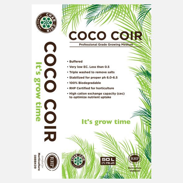 Char Coir Coco Coir 100% RHP Certified Coco Coir - 1 Pallet (85 Bags)