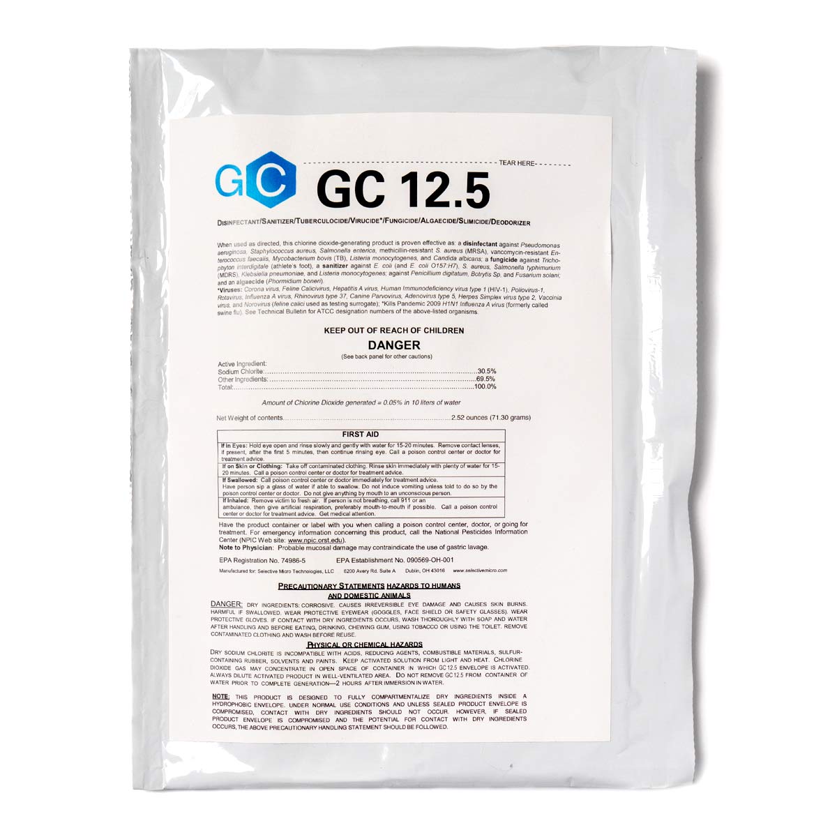Gard'nClean GC-12.5 Liquid (12.5 Gallons at 100ppm) - Case of 10