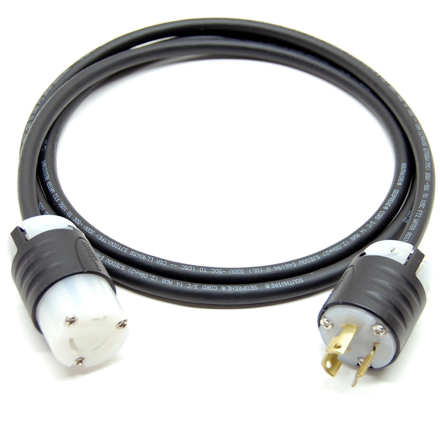 Nanolux Cord Connector with twist lock, 240v 6'