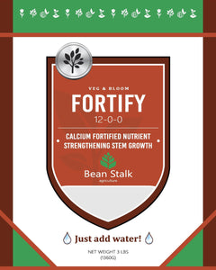 Bean Stalk Fortify controlled release fertilizer w/Calcium and magnesium - 3 lb pouch - Case of 10