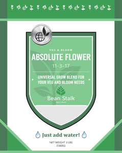 Bean Stalk Absolute Flower controlled release fertilizer for flower - 1 lb pouch - Case of 20