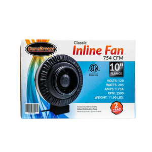 DuraBreeze Classic 10'' Inline Fan, 754 CFM