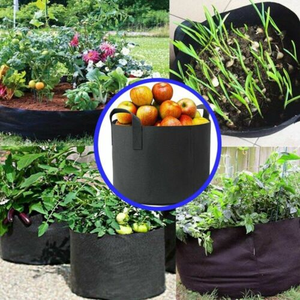Spider Farmer 5-pack 11 gallon grow bags Heavy Duty 300G Thickened Nonwoven Plant Fabric Pots with Handles