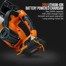 SuperHandy Chainsaw Mini 8-Inch Cordless Electric 20V 2.0Ah Lightweight Wood Tree Cutting Forestry Landscaping