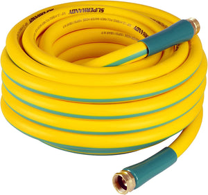 SuperHandy Garden Water Hose 5/8" Inch x 50' Foot Heavy Duty Premium Commercial Ultra Flex Hybrid Polymer Max Pressure 150 PSI/10 BAR with 3/4" GHT Fittings