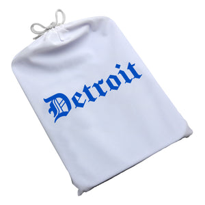 Dope Trays x Detroit White - background Blue logo