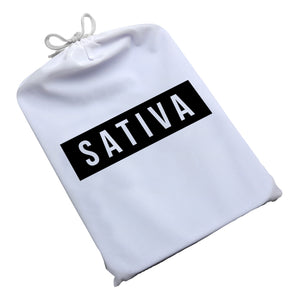 Dope Trays x Sativa – White background Black logo