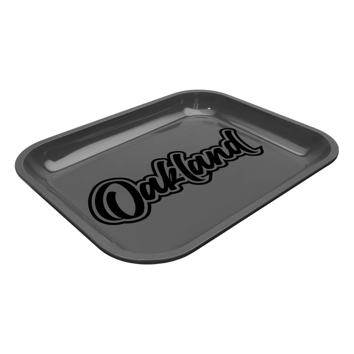 Large Dope Trays x Oakland – Grey Background Black Logo