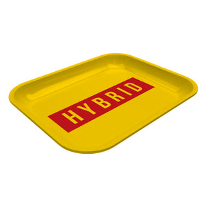 Large Dope Trays x Hybrid - yellow background red logo