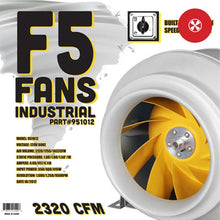 12" F5 INDUSTRIAL In-Line Fan