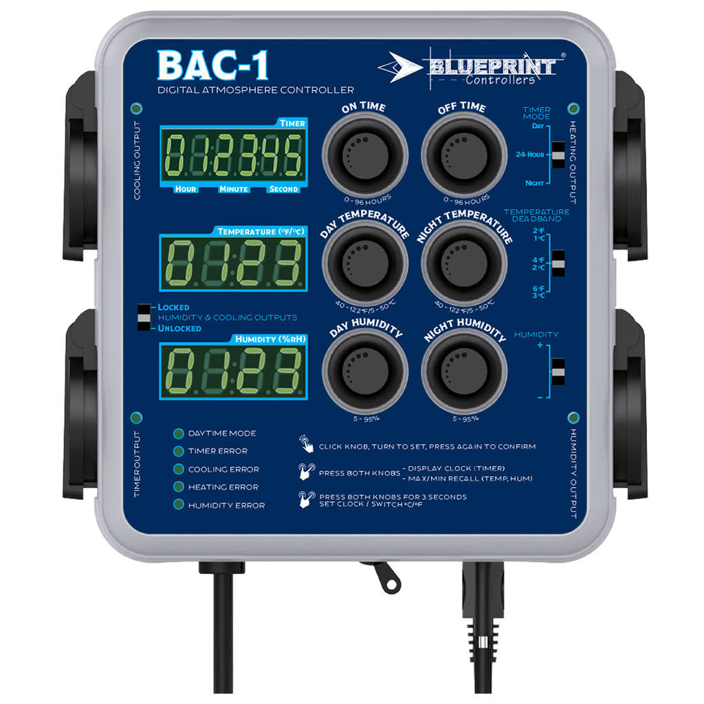 Atmosphere Controller Blueprint BAC-1 Digital Atmosphere Controller | Your Grow Depot