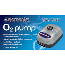 Elemental Solutions O2 Air Pump 380 GPH 120V