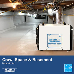 ALORAIR HDi90 DUCT-ABLE VERSION BASEMENT/CRAWL SPACE DEHUMIDIFIERS 90 PPD COMMERCIAL INDUSTRIAL DEHUMIDIFIER WITH PUMP & DRAIN HOSE, ENERGY STAR LISTED, AUTO DEFROSTING, 5 YEARS WARRANTY, WHOLE HOMES