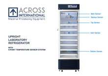 Across International Ai 14 CF 2-8C Upright Pharmacy Medical Vaccine Refrigerator UL