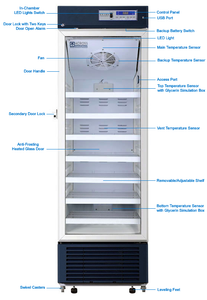 Across International Ai 14 CF 2-8C Upright Pharmacy Medical Vaccine Refrigerator UL