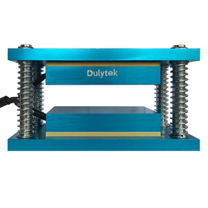 Dulytek Retrofit Rosin Two Channel Heat Caged Plate Kit, 3" x 6" Food-Grade Anodized Aluminum Dual Heating Plates, for 10 - 20 Ton Shop Presses