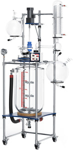 Across International Ai Fully Customizable 100L Dual Jacketed Glass Reactor