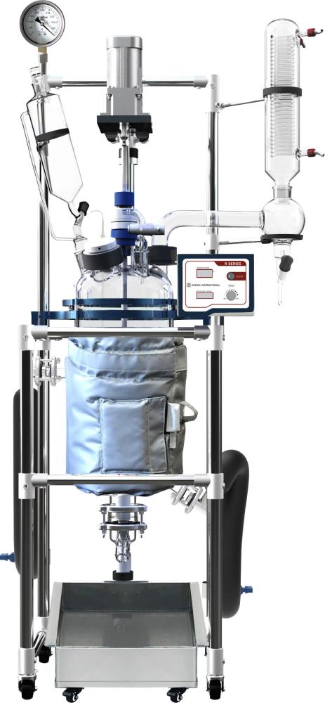 Across International Ai Fully Customizable 10L Dual Jacketed Glass Reactor