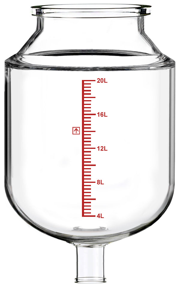 Across International Non-Jacketed 20L Reactor Vessel For Ai R20 Glass Reactors