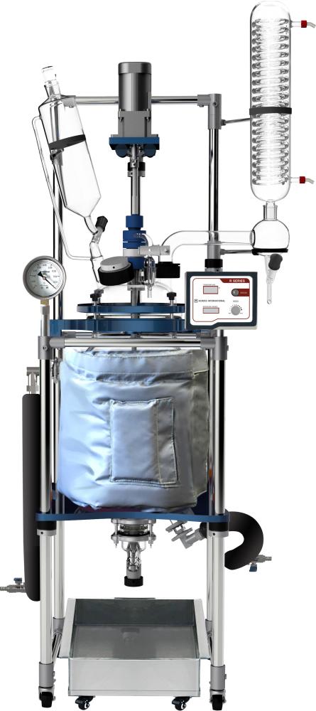 Across International Ai Fully Customizable 20L Single Jacketed Glass Reactor Systems