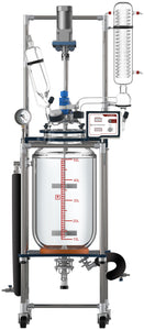 Across International Ai Fully Customizable 50L Single Jacketed Glass Reactor Systems