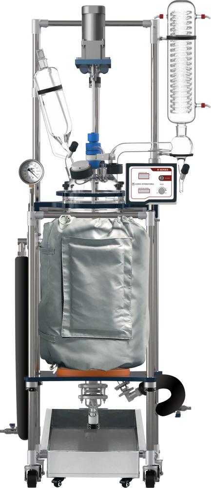 Across International Ai Fully Customizable 50L Dual Jacketed Glass Reactor Systems